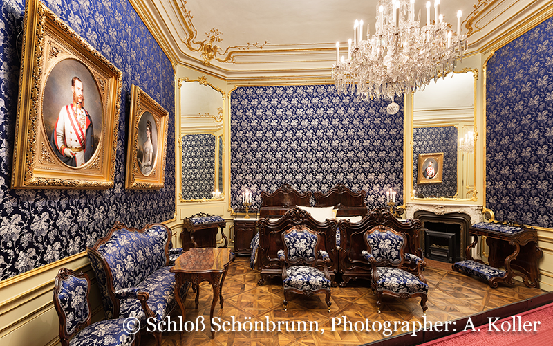 17 Schloss Schoenbrunn Gemeinsames Schlafzimmer c Schloss Schoenbrunn Kultur- und Betriebsges.m.b.H. Alexander Eugen Koller