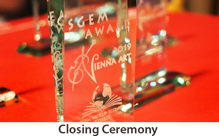 SGEM Vienna Art 2019 Awarding Ceremony SGEM Vienna Art 2019 - Awarding Ceremony